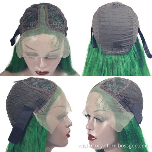 Green HighlightsColored Green Lace Front Human Hair green wig, green color lace wigs, green wigs human hair lace front